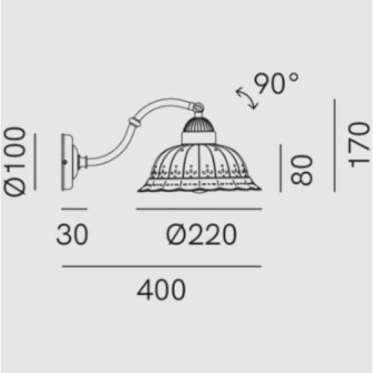 il fanale anita perforovane tienidlo romanticke biela keramika nastenne svietidlo lampa osvetlenie mediteranne vidiecky provansalsky styl lampy lameridiana budapest lampy obyvacka kuchyna spalna il fanale anita.jpg